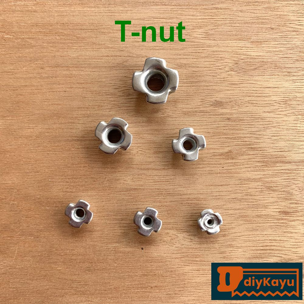 M3 M4 M5 M6 M8 M10 M12 Tnut Four Jaw Claw Prong 4 Blind T Nut Tee