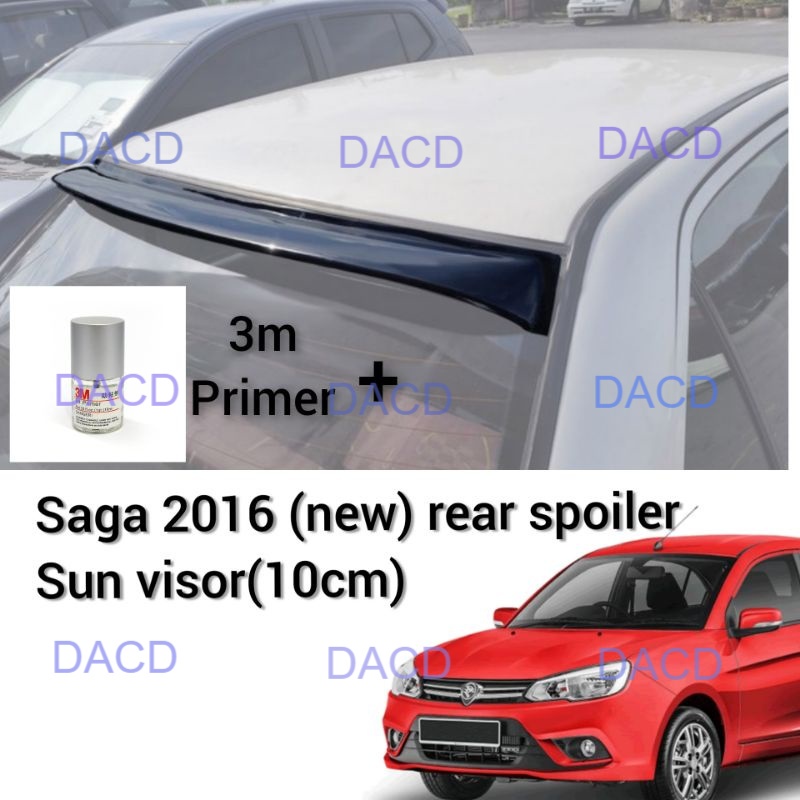 100 original saga 2016 (new) rear glass spoiler sun visor (10cm