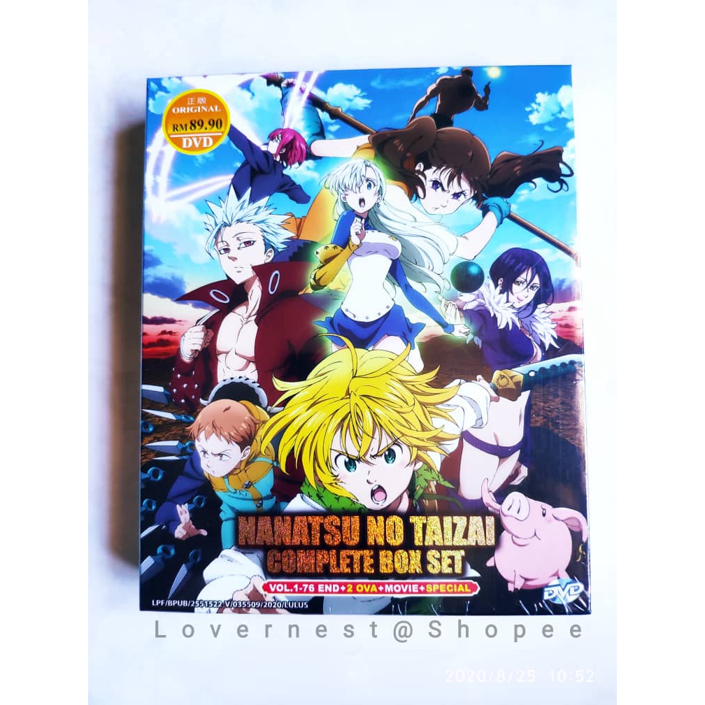 DVD Anime Nanatsu no Taizai Complete Boxset (1-53 End) +2 OVA English Dub*  & Sub