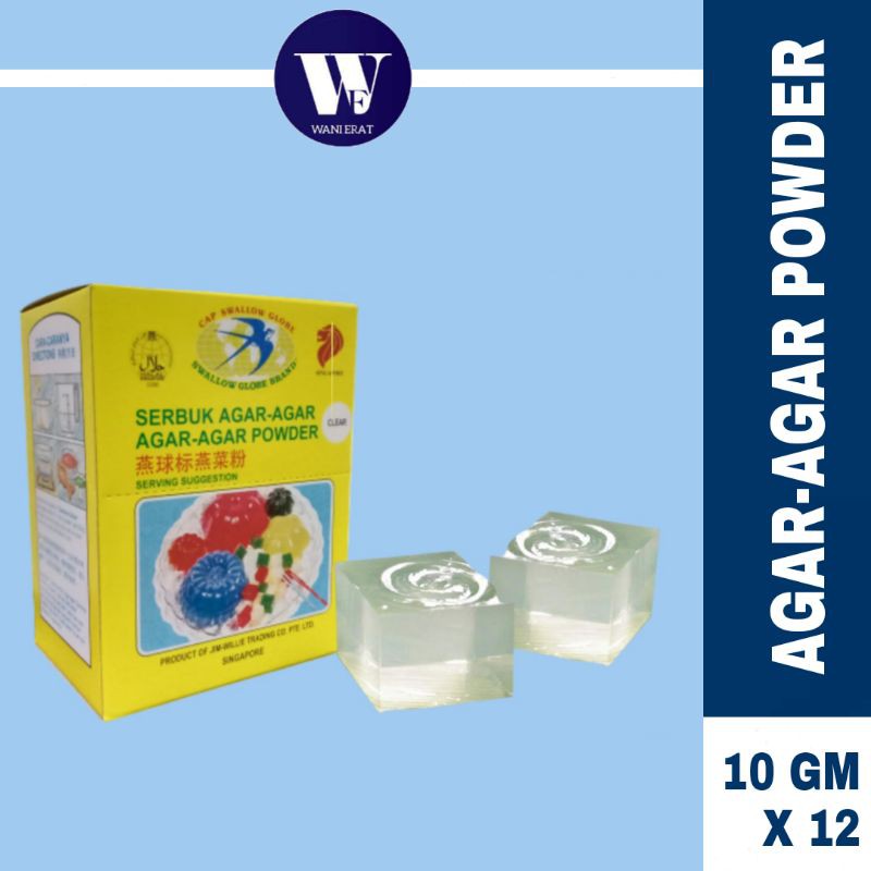 [10GMX12] AGAR-AGAR POWDER SWALLOW GLOBE | SERBUK AGAR-AGAR (CLEAR ...