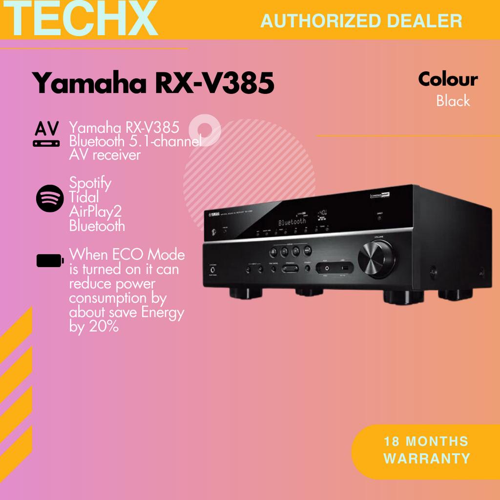 Yamaha RXV385 Bluetooth 5.1channel AV receiver Shopee Malaysia