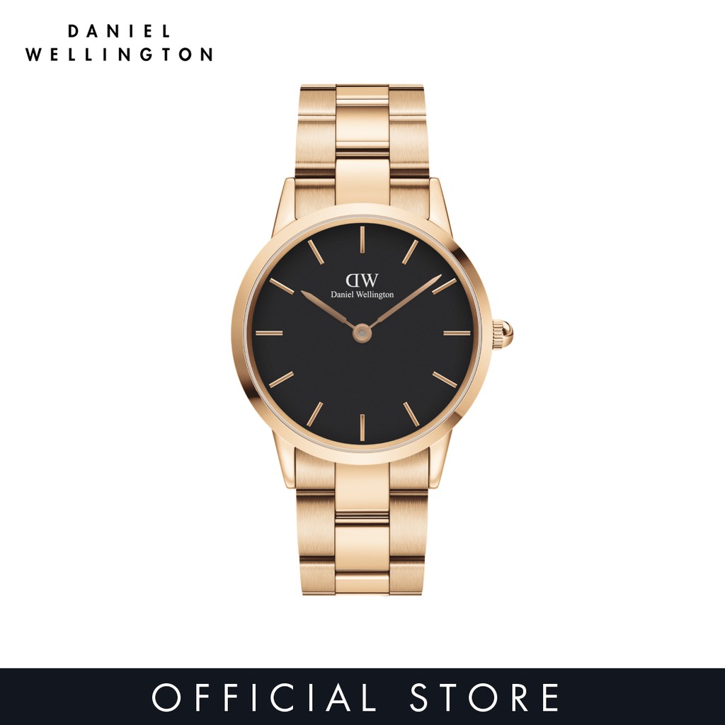 2 Years Warranty Daniel Wellington Iconic Link Watch 36 40mm Black Rose gold DW Watch for women men Unisex Fashion watch DW Official jam tangan lelaki Shopee Malaysia