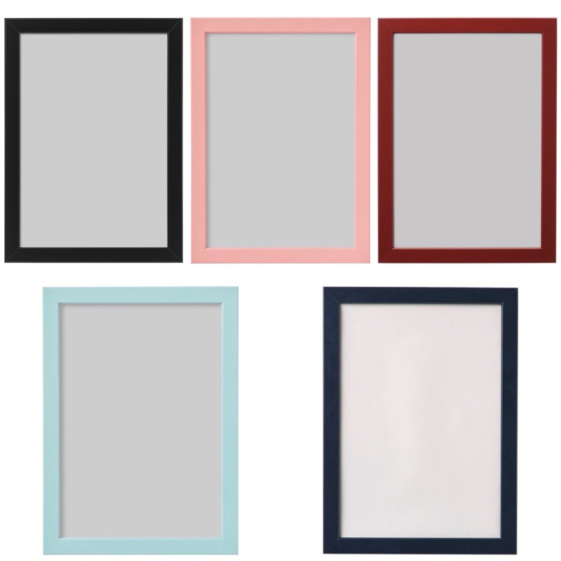 Wandlijst 21x30cm Ikea FISKBO Rahmen In Weiß; (21x30cm); 6 Stück IKEA FISKBO Set Van 4 Lijsten Voor Muur Of Staand