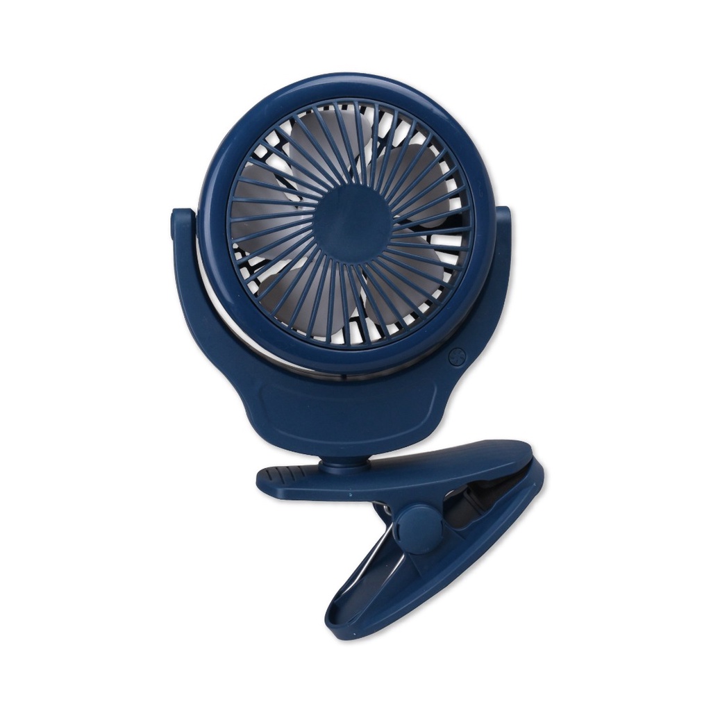 360 Degree Adjustable Cooling Mini Stand USB Fan 風扇 小风扇 夹子风 Navy | PGMall