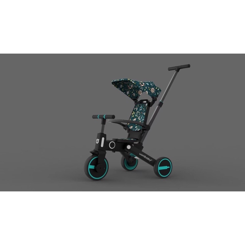 Uonibaby Playkids 7 in 1 Cabin Foldable Kids Children Stroller Trike ...