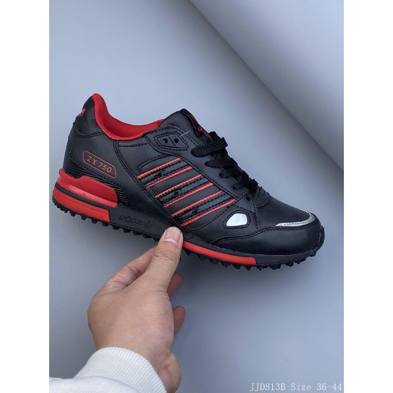 Adidas zx 750 black cheap and red