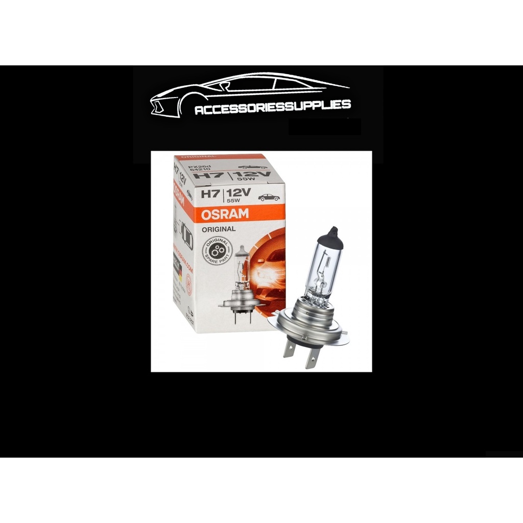 Original Osram H7 12V 60/55W Halogen Light Car Bulb Shopee Malaysia