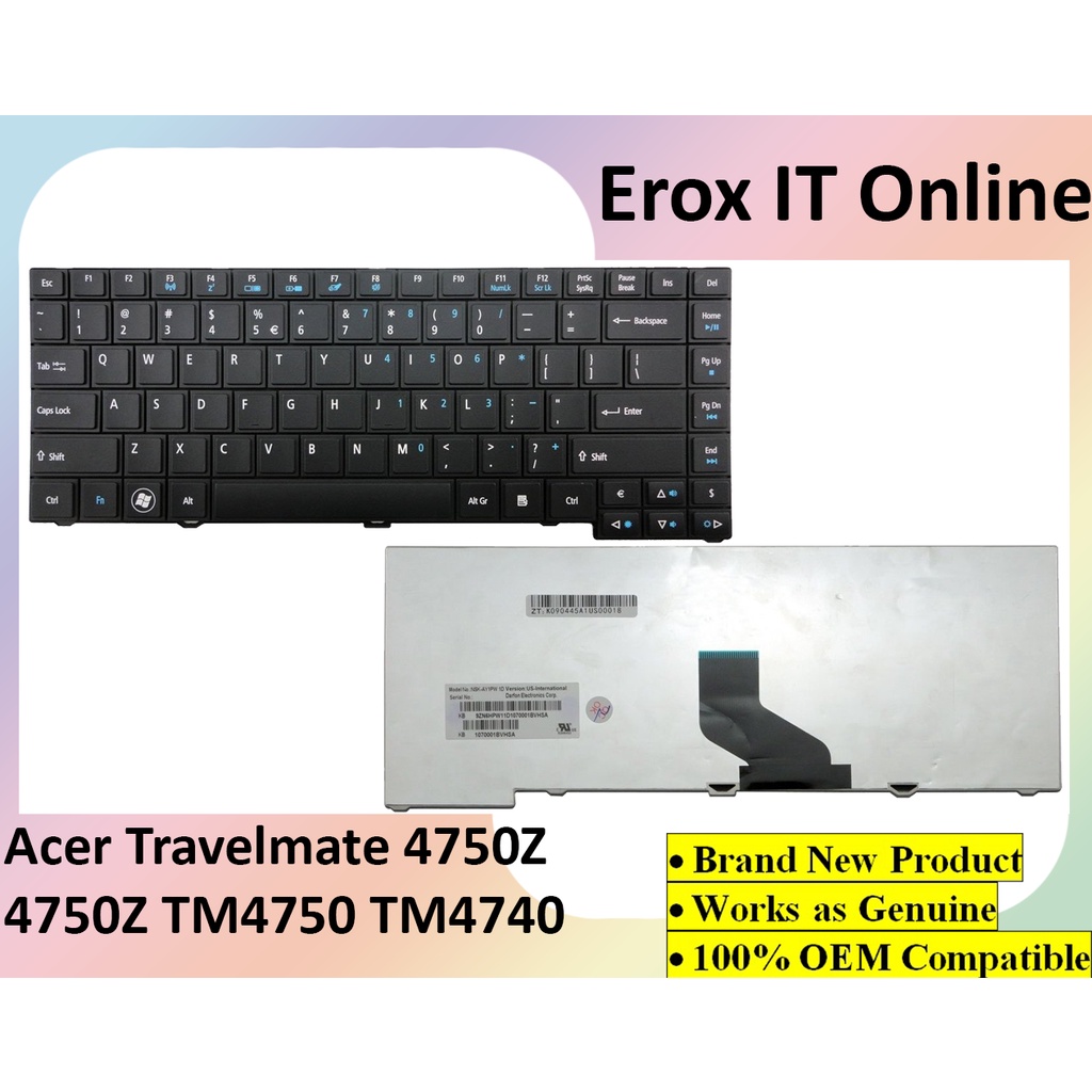 Acer TravelMate TM4740 TM4750 4750Z 4750G 4745 4755 4740 9Z.N5SPW.01D ...