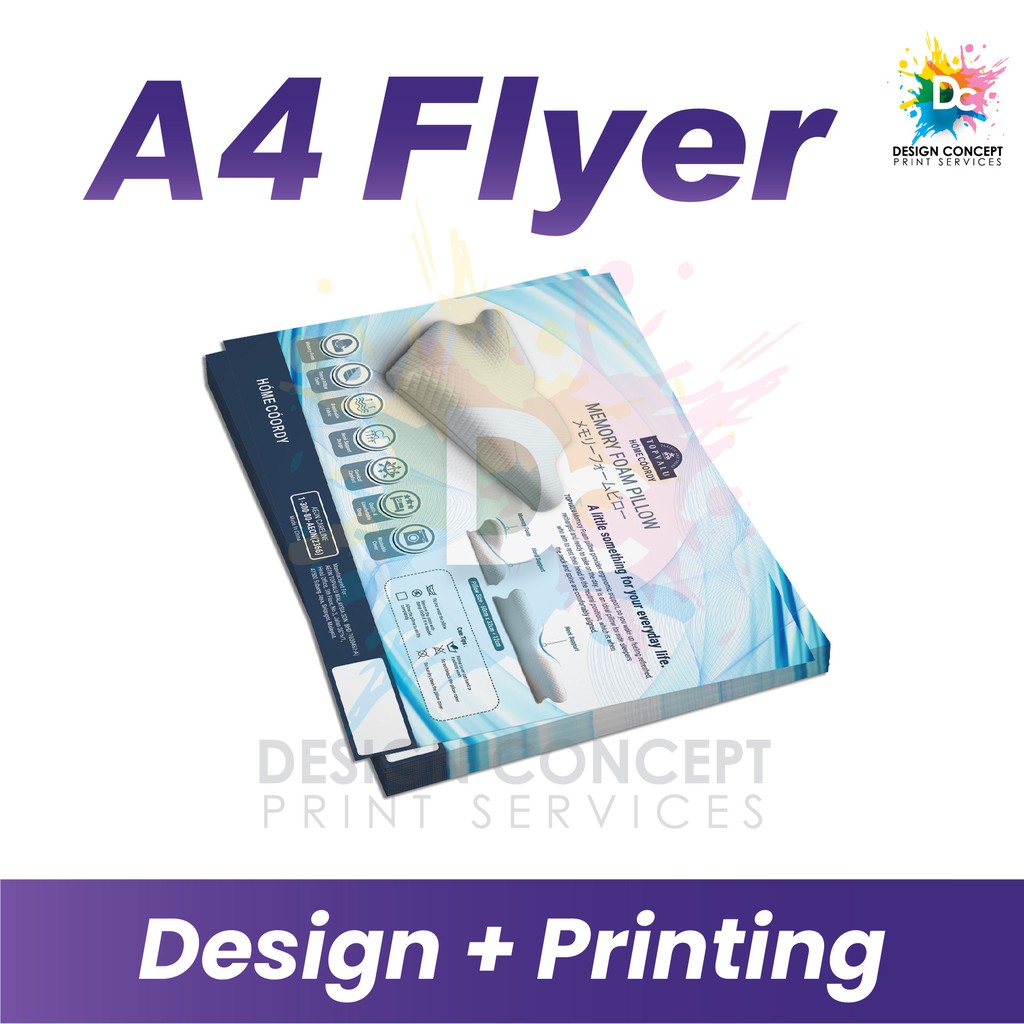 A4 Flyer / Leaflet Printing + Design | Shopee Malaysia
