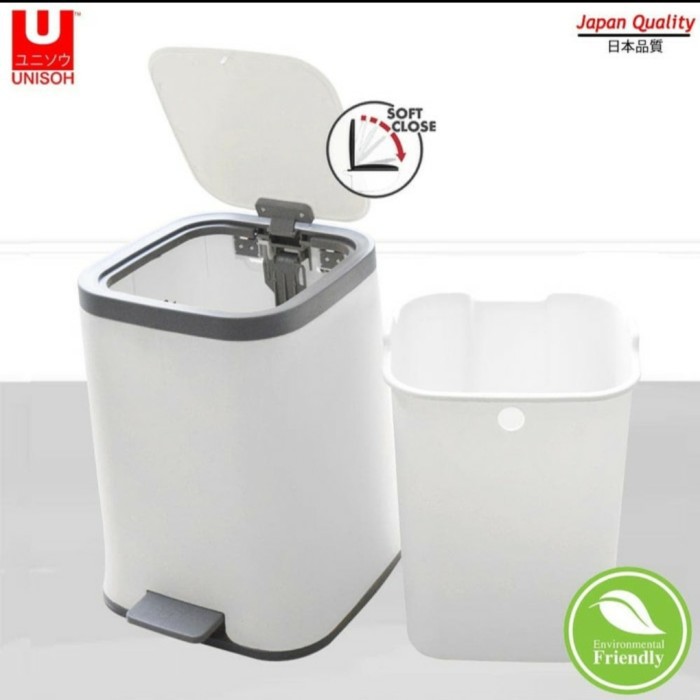 12 Liter Soft Closing Trash Can / Step Box Trash Can | Shopee Malaysia