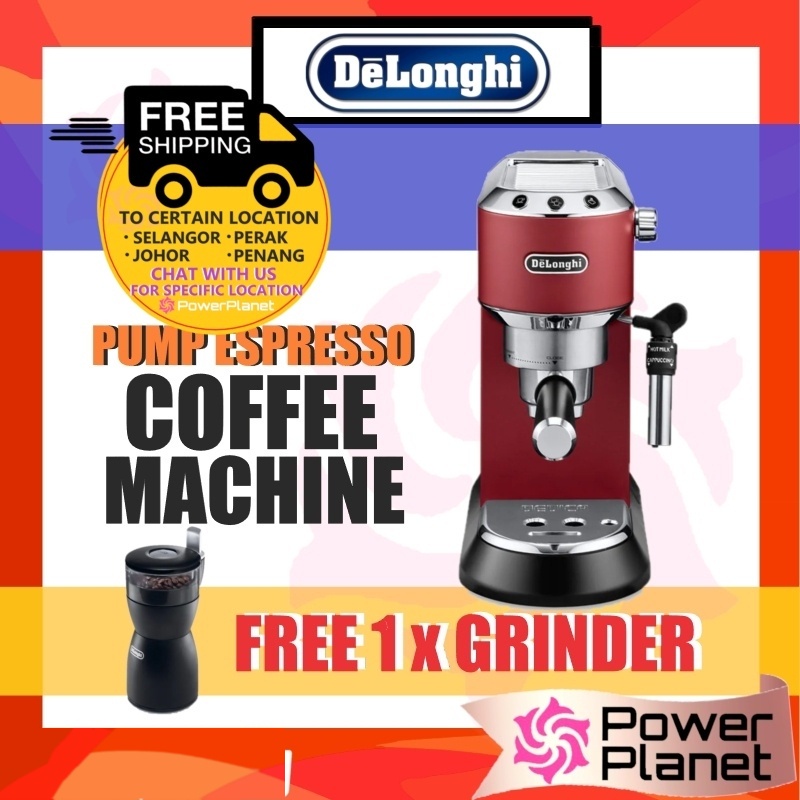 [FREE SHIPPING & FREE 1 x Grinder KG40] Delonghi Dedica Red - Pump ...