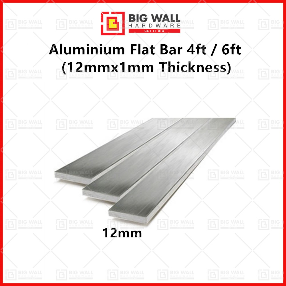 Aluminium Flat Bar 2ft 3ft 4ft 5ft (Big Wall Hardware) Shopee Malaysia