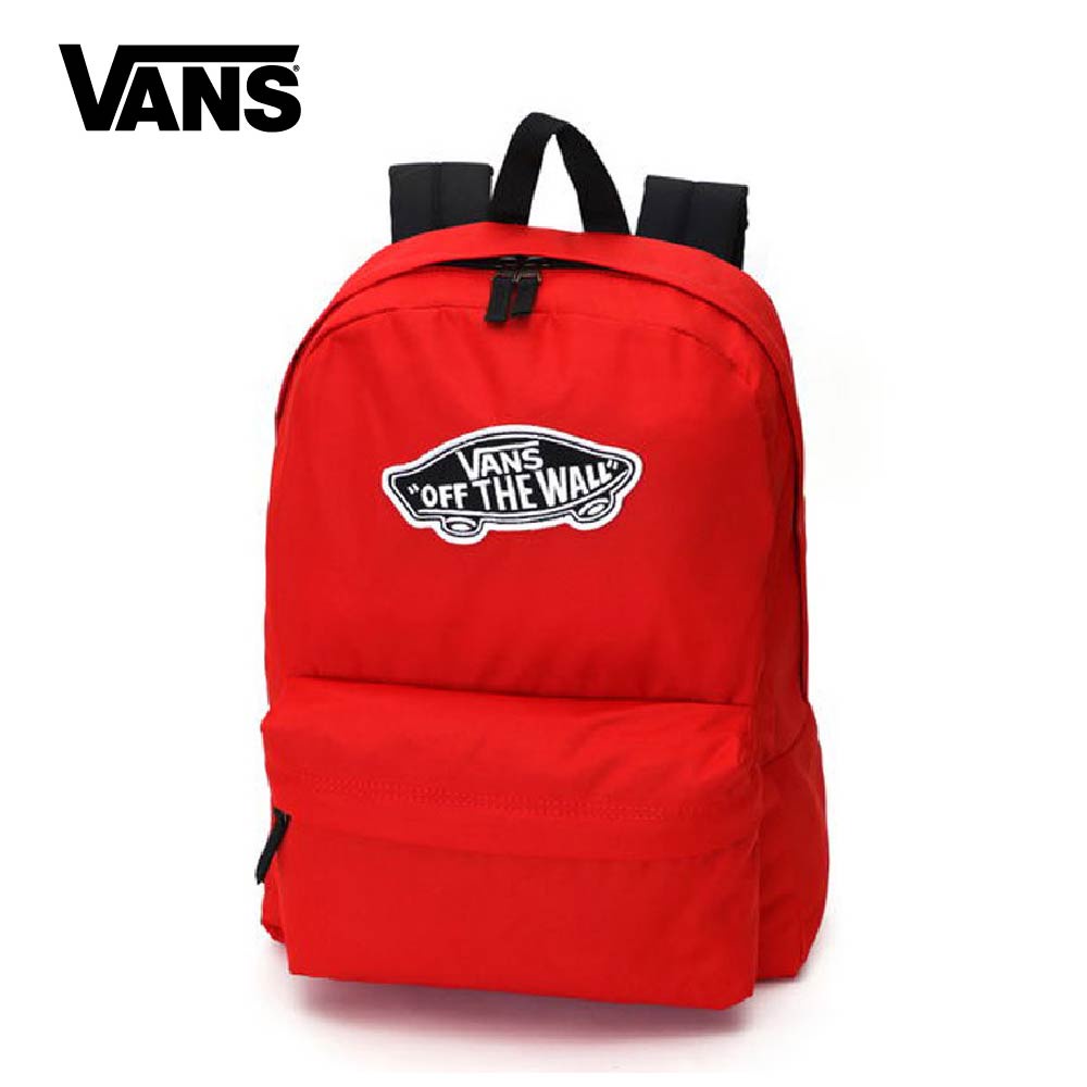 Vans realm outlet backpack red