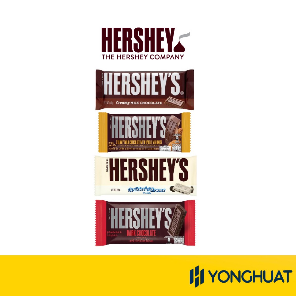 Hershey's Chocolate Bar 40g Shopee Malaysia