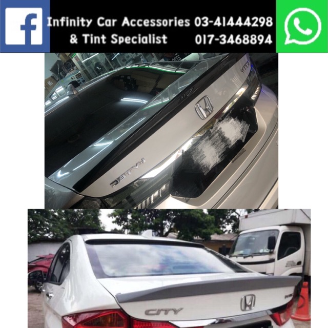 Honda City Gm6 2014-2019 Spoiler Ducktail Evo | Shopee Malaysia
