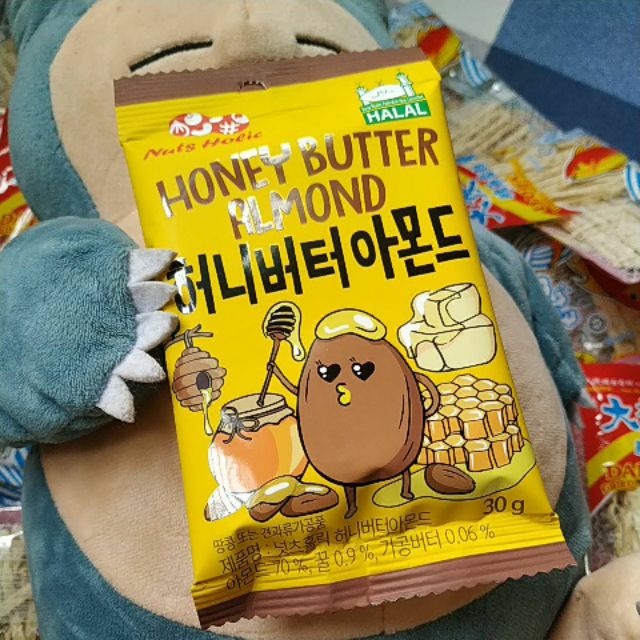 (Buy 7 free 1) Honey Butter Almond (with Halal logo) 30g Shopee Malaysia
