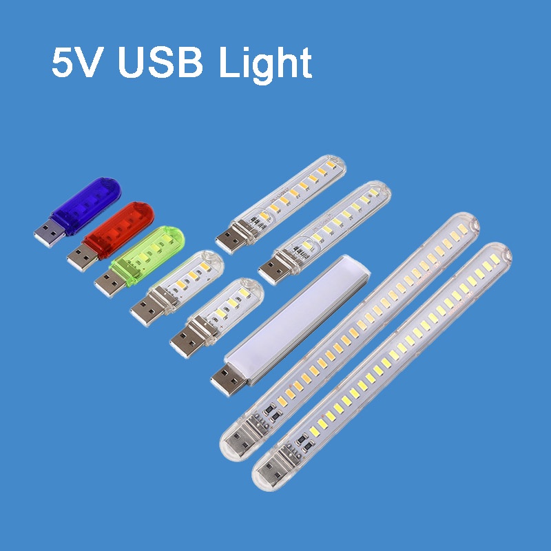 USB 5V Low Voltage Strip Shape High Brightness White Warm Red Green ...