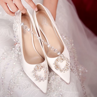 Pointed hotsell bridal shoes