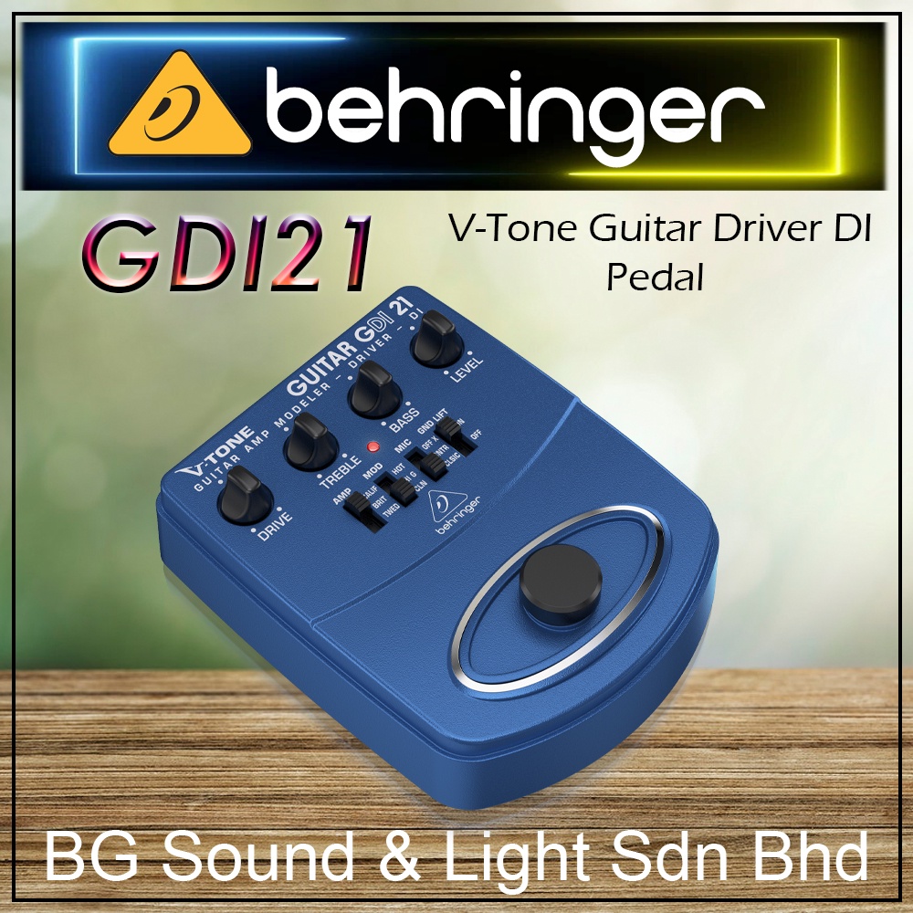 Behringer GDI21 V-Tone Guitar Driver DI Pedal (GDI-21 / GDI 21