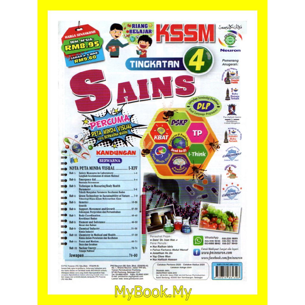 MyB Buku Latihan : Riang Belajar KSSM Tingkatan 4 - Sains/Science ...