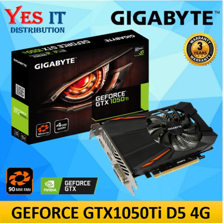 Gigabyte GeForce GTX1050 Ti D5 4G GDDR5 Graphic Card rev1.0 rev1.1 rev1.2 GV N105TD5 4GD