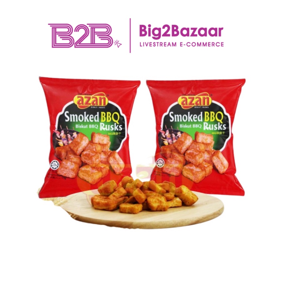 Azan Bakers Smoked Flavored Rusks 75gm | Shopee Malaysia