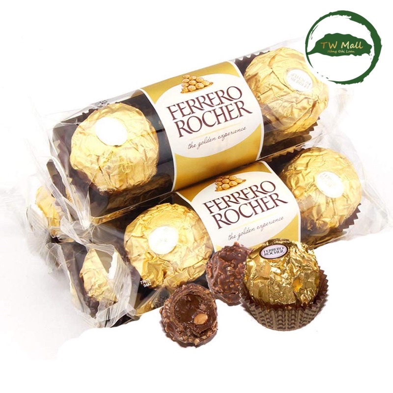 1 Blister Of 3 Tablets 37g FERRERO ROCHER HALZENUT Italy TW Mall