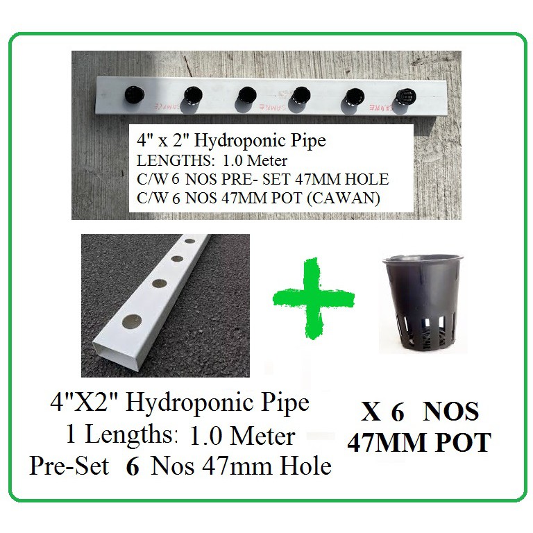 [1 METER/1.5 METER] Hydroponic Pipe / Fertigasi Hidroponik / Aquaponics