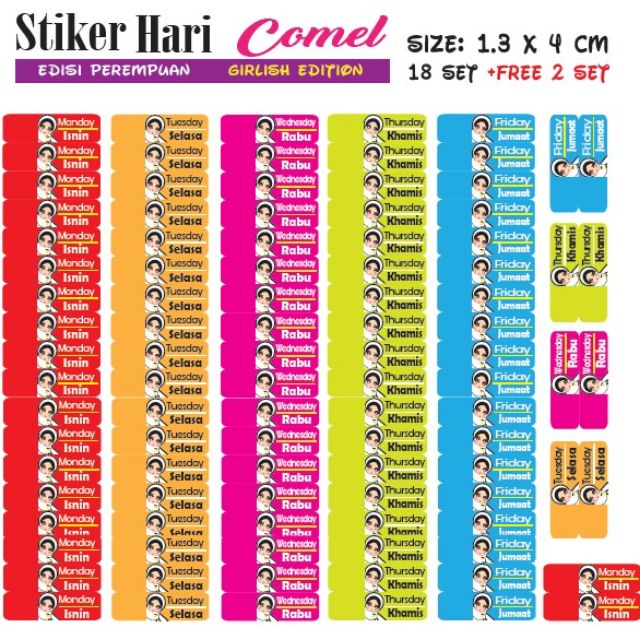 READYSTOCK!! Stiker Hari Comel Days Stickers (AC Empire) | Shopee Malaysia