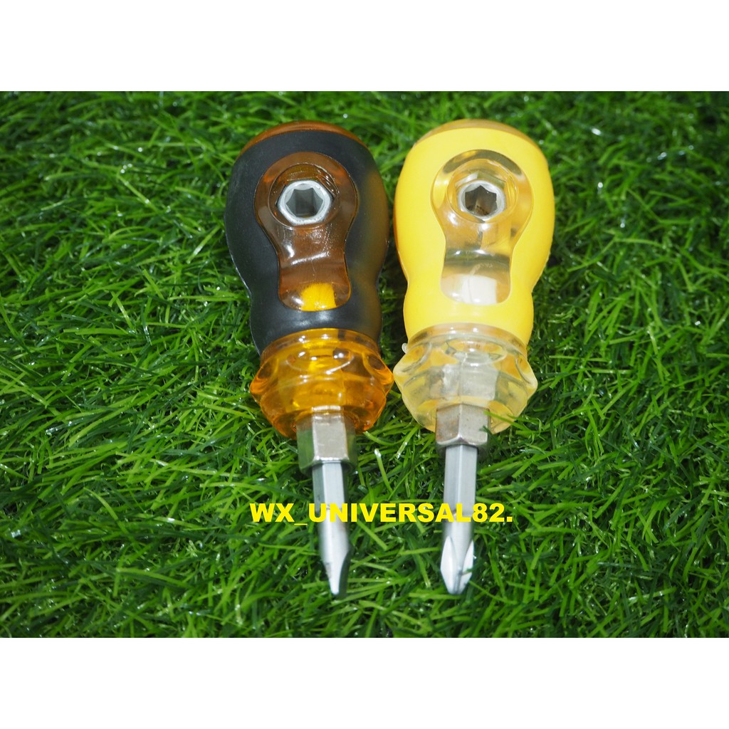 (READY STOCK)TWO USE SCREWDRIVER+/- SHORT | Shopee Malaysia