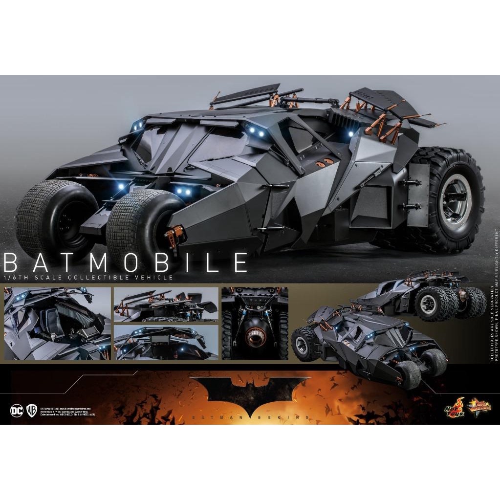 Hot Toys Batman Begins Batmobile Tumbler Collectible Vehicle 16th Scale Mms596 Shopee 