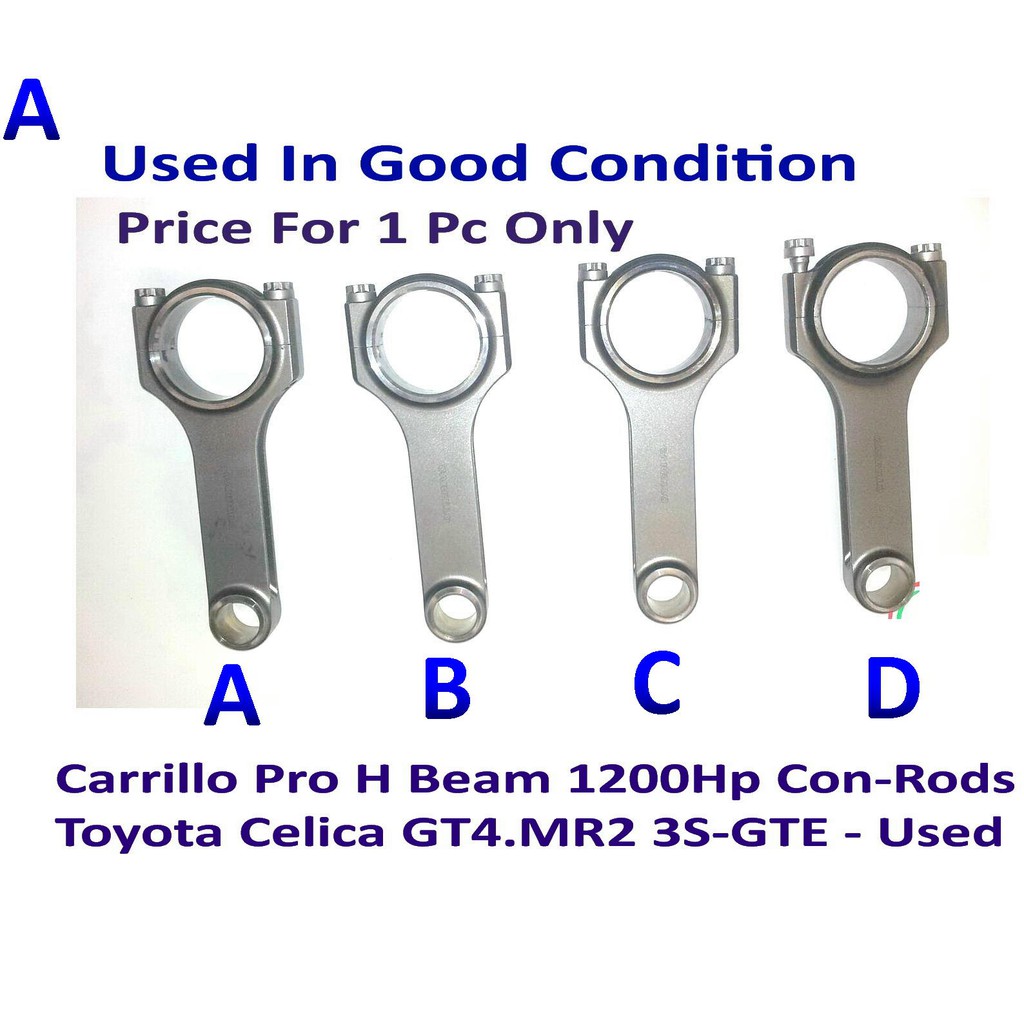 Carrillo Pro H Beam 1200Hp Con-Rods Toyota Celica GT4.MR2 3S-GTE - Used ...