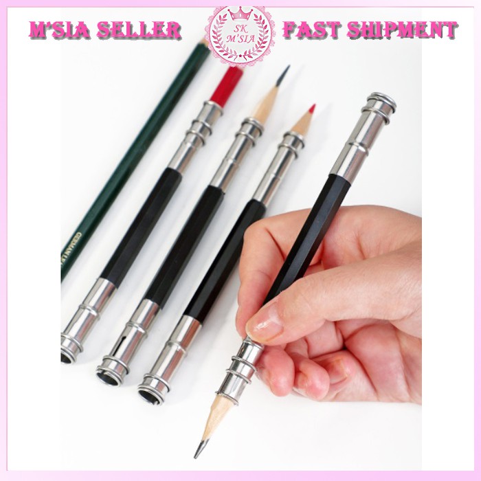 Pencil Extender Single and Double Sided With Comfortable Grip | Shopee ...