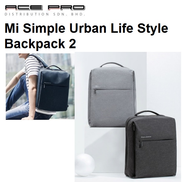 XIAOMI Mi Simple Urban Life Style Backpack 2 Laptop Bag - DSBB03RM ...