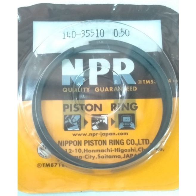 NOS Suzuki RC100 Bravo Sprinter Piston Ring Set – STD Size, Made In Japan