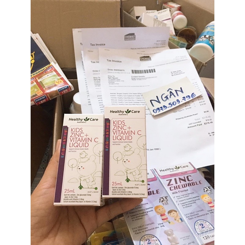 Zinc water Healthy care Kids ZinC + Vitamin C Liquid 25ml Shopee Malaysia