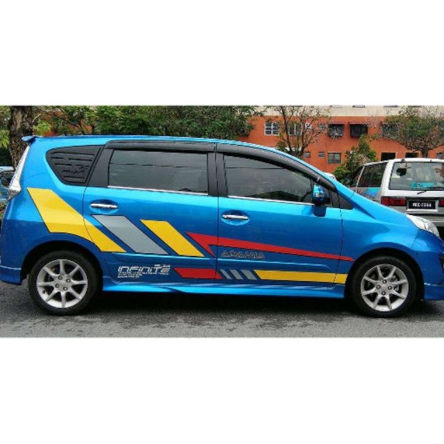 PERODUA ALZA BODY STICKER 1 SET Shopee Malaysia
