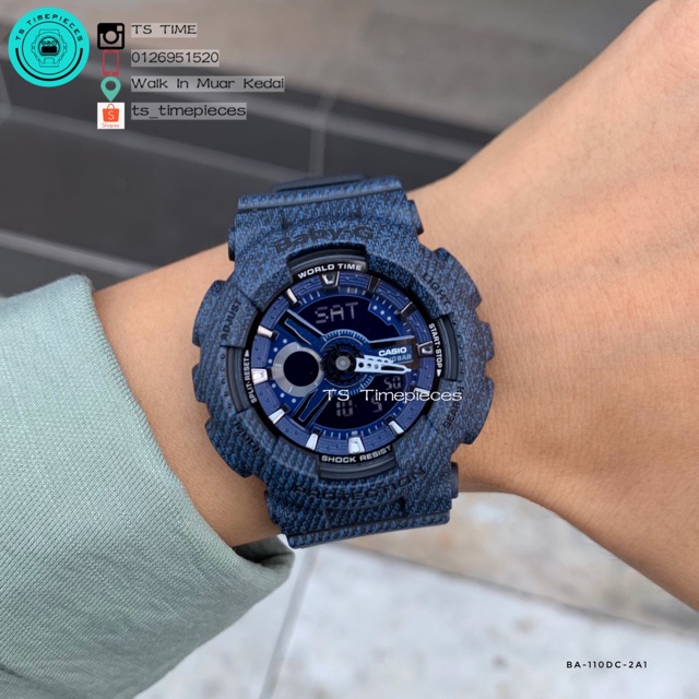 Casio BABY G Special Denim Color BA 110DC 2A1 BA 110DC BA 110 Shopee Malaysia