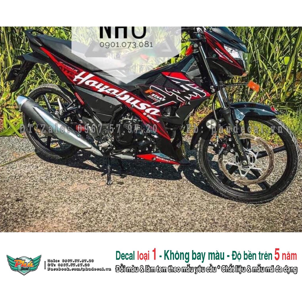 Satria Hayabusa red and black removable stamp (G) | Shopee Malaysia