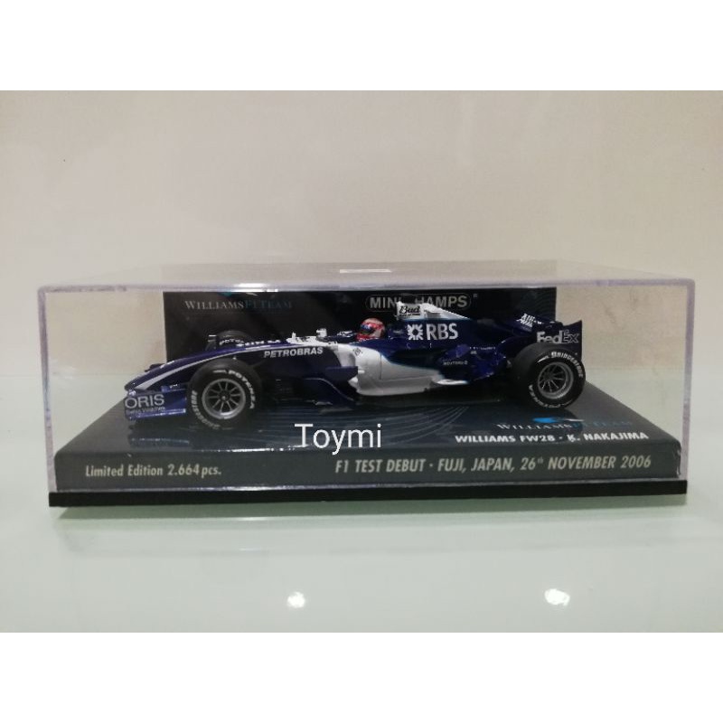 Minichamps F1 1/43 Williams BMW FW28 2006 Fuji Test N.Nakajima | Shopee ...