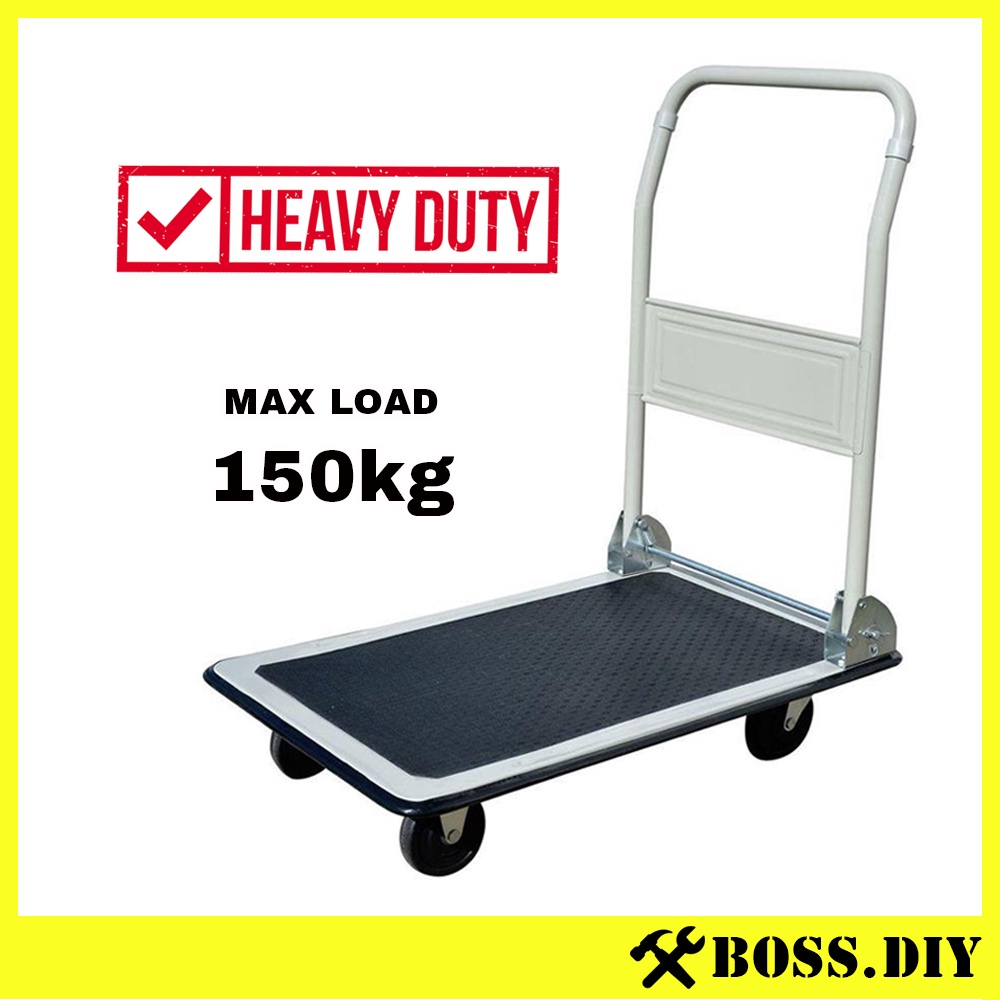 150KG Heavy Duty HandTrolley Platform Foldable Trolley Hand Truck