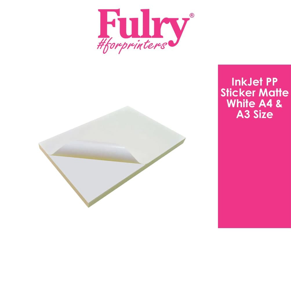 InkJet PP Sticker Matte White A4 / A3 Size - 10pcs | Shopee Malaysia