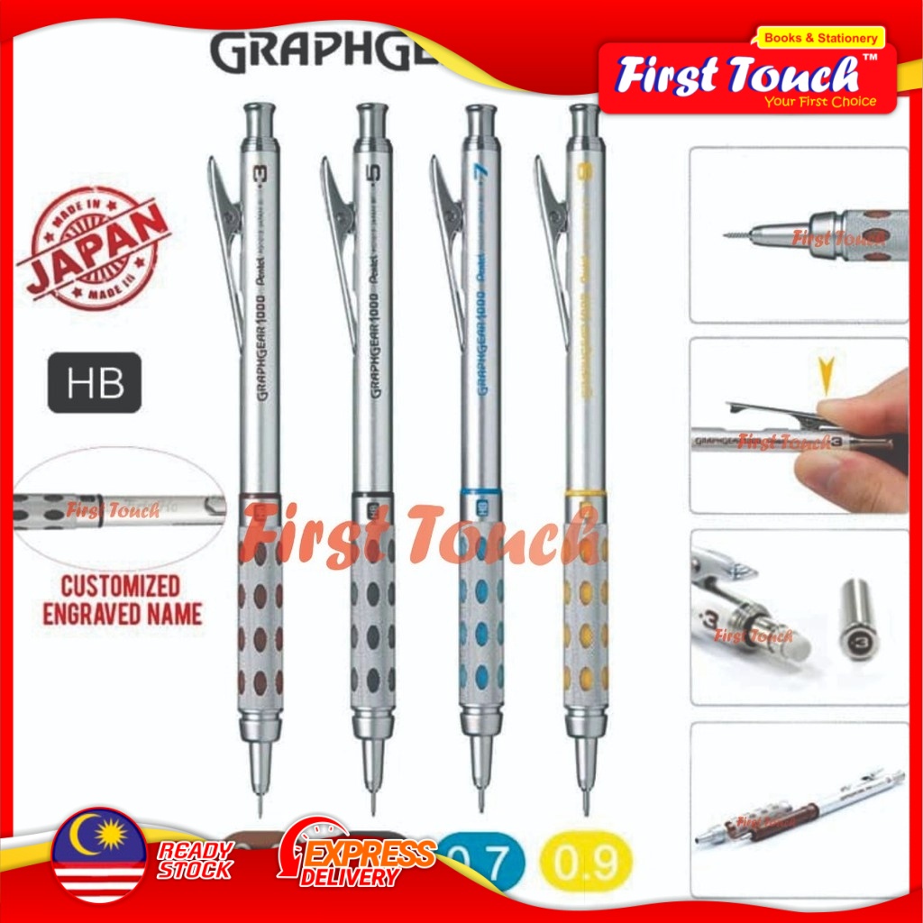 PENTEL Graphgear 1000 Draughting Mechanical Pencil (0.3mm / 0.5mm / 0
