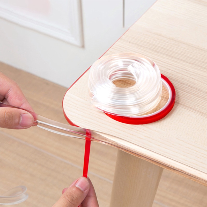 Transparent Table Edge Furniture Guard Corner Protectors Bumper Strip ...