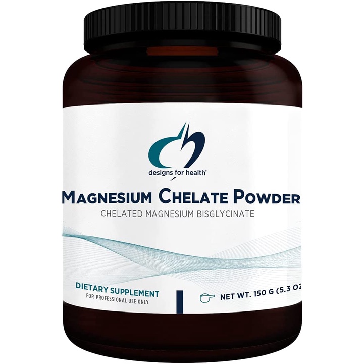 Designs for Health Magnesium Chelate Powder 300mg Powdered Chelated