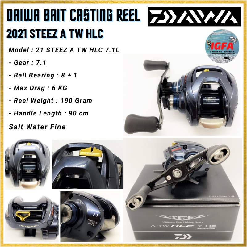 [IGFA] DAIWA STEEZ A TW HLC 2021 Daiwa Baitcasting Reel BC Reel Daiwa Reel  Casting Reel Daiwa Japan