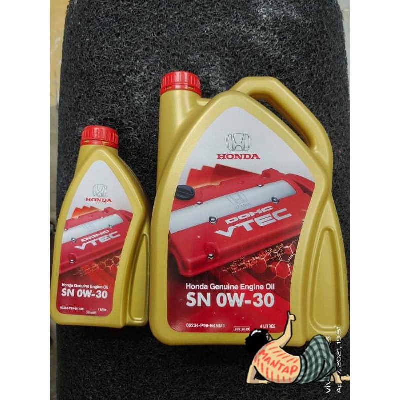 ORIGINAL🔥HONDA SN 0W-30 FULLY SYNTHETIC | Shopee Malaysia