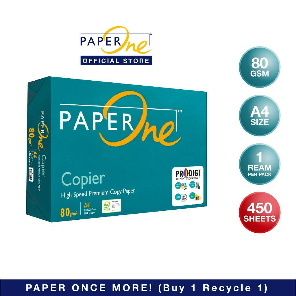 PaperOne A4 Copier Paper 80gsm 450 Sheets | Shopee Malaysia