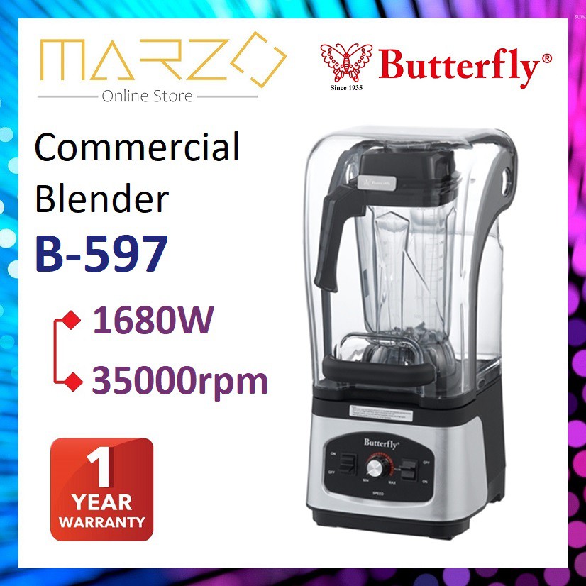 Butterfly B597 POWERFUL Commercial Food Blender 1680w / Heavy Duty ...