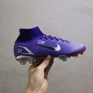 Kasut Bola Sepak Nike Mercurial 14 CR7 Vapor Elite IMPULSE PACK FG Outdoor  Men's Football Boots Unisex Soccer Cleats